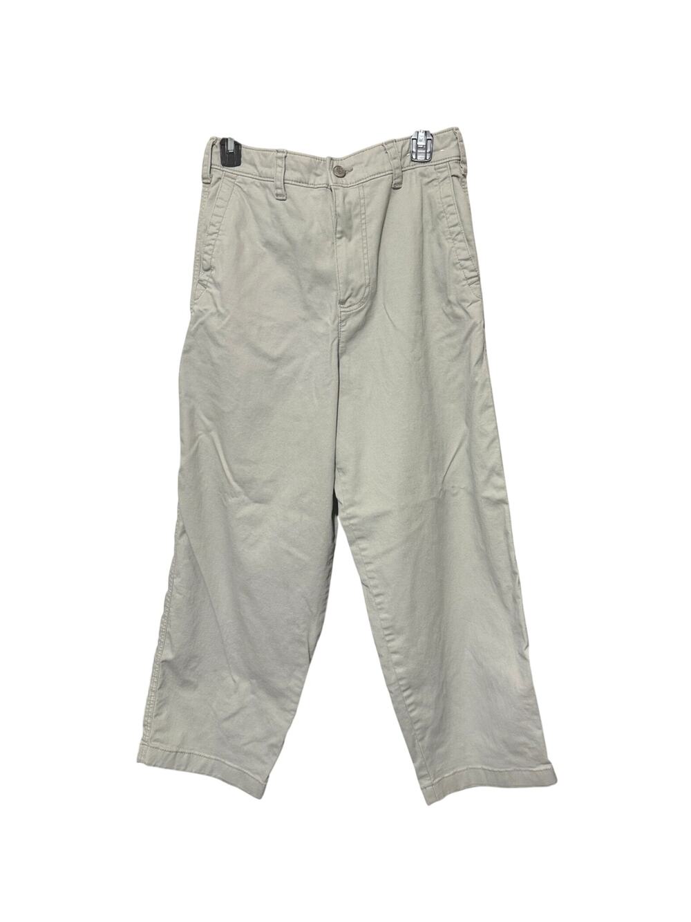 Hollister Baggy Skater Pants Womens S drawstring waist Tan Khaki Utility Surplus
